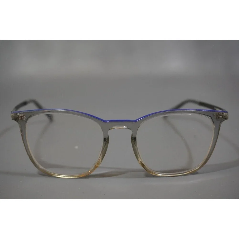 MOREL OGA 10140O GB08 Blue Clear Grey Eyeglasses Frames Only 52-20-145